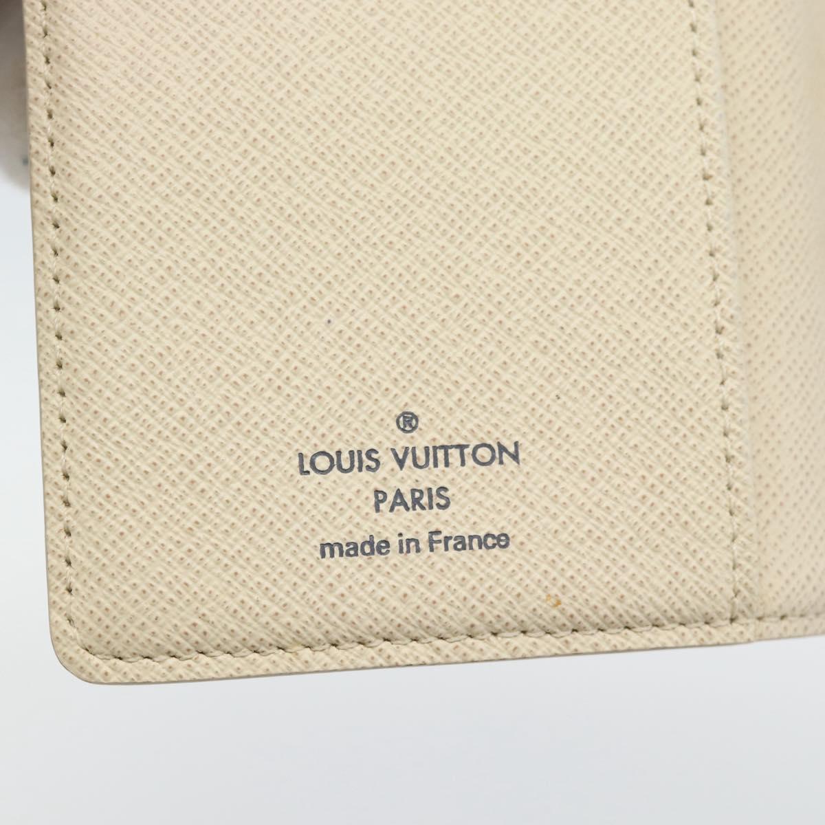 LOUIS VUITTON Damier Azur Agenda PM Day Planner Cover R20706 LV Auth am11664A