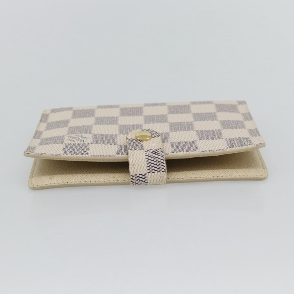 LOUIS VUITTON Damier Azur Agenda PM Day Planner Cover R20706 LV Auth am11664A