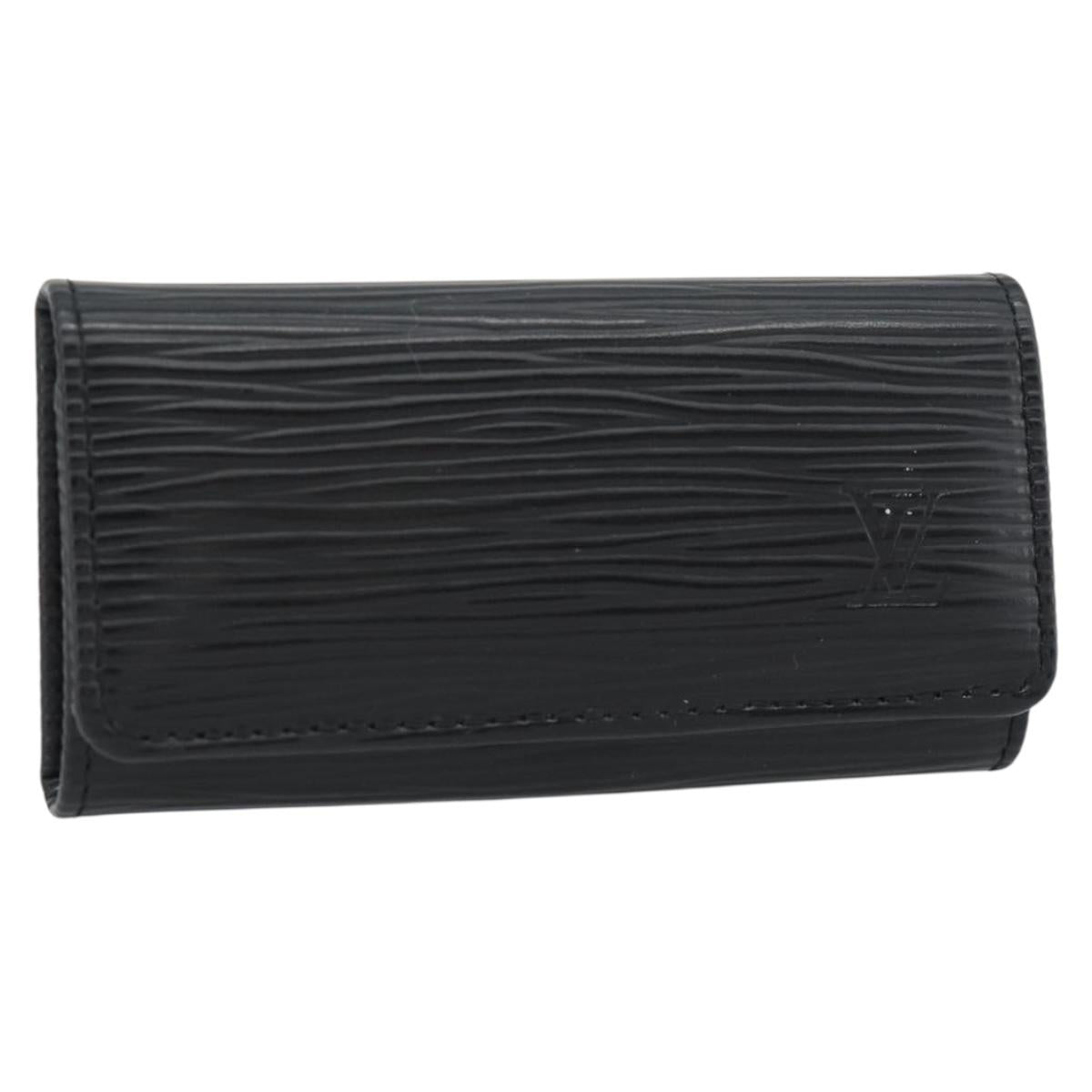LOUIS VUITTON Epi Multicles 4 Key Case Black M63822 LV Auth am11665V