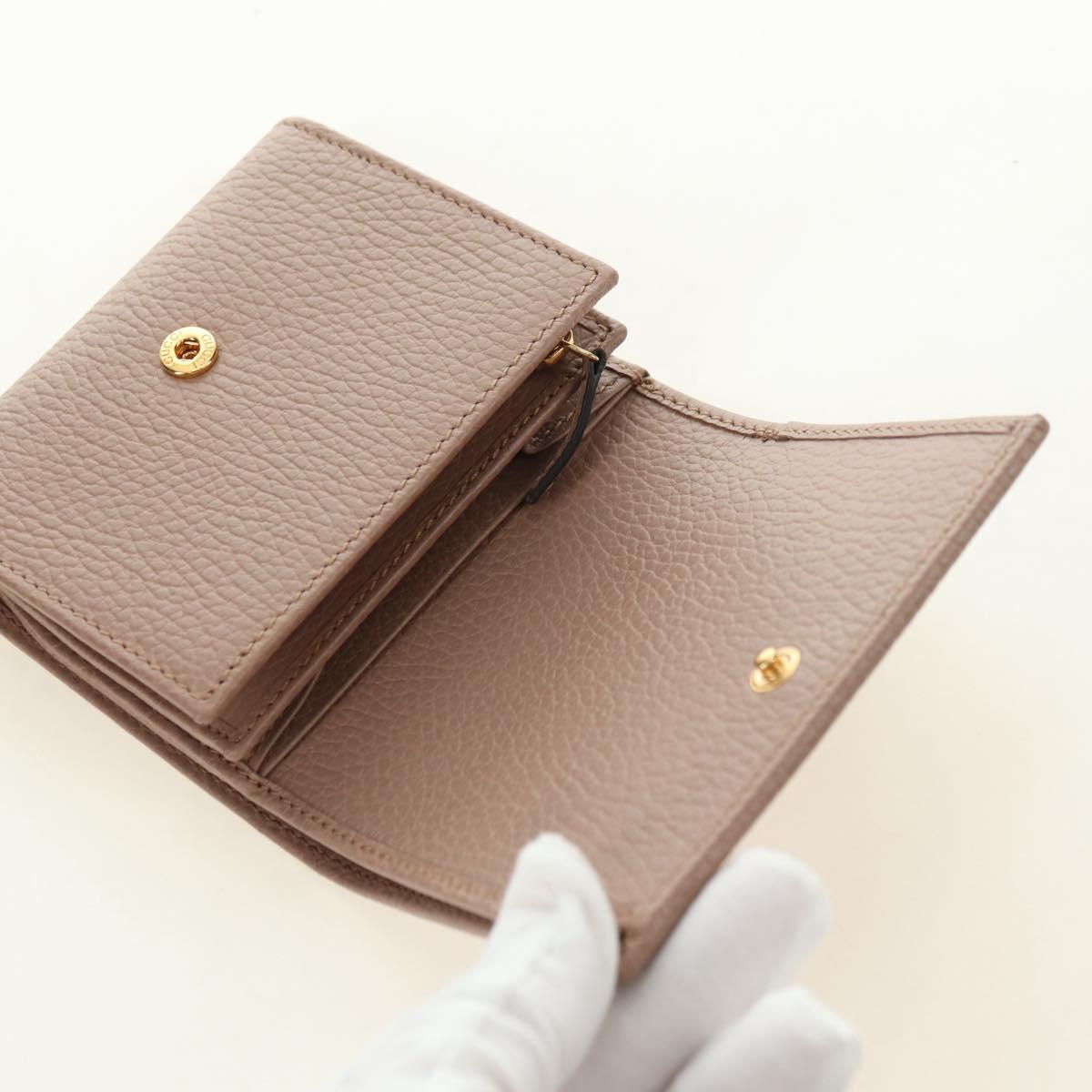 GUCCI Wallet Leather Pink Gold 598587 Auth am11673V