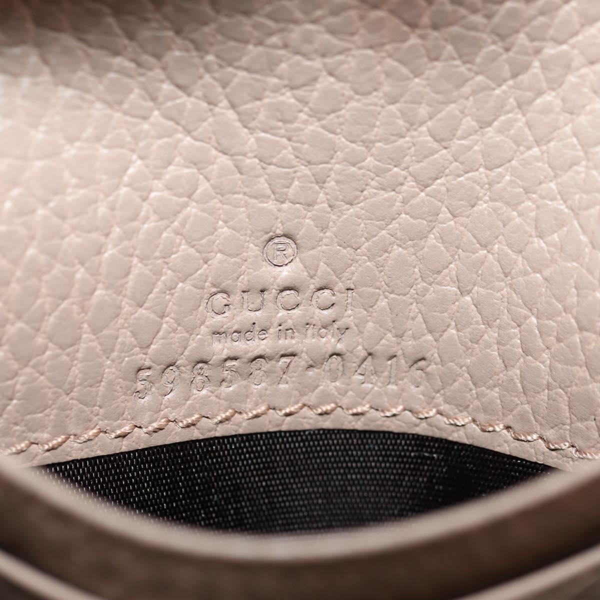 GUCCI Wallet Leather Pink Gold 598587 Auth am11673V