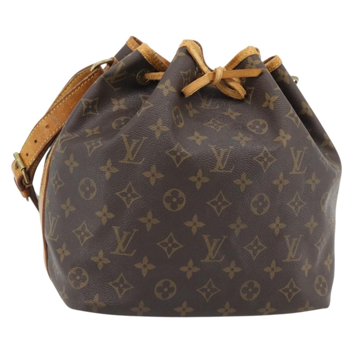 LOUIS VUITTON Monogram Petit Noe Shoulder Bag M42226 LV Auth am11684