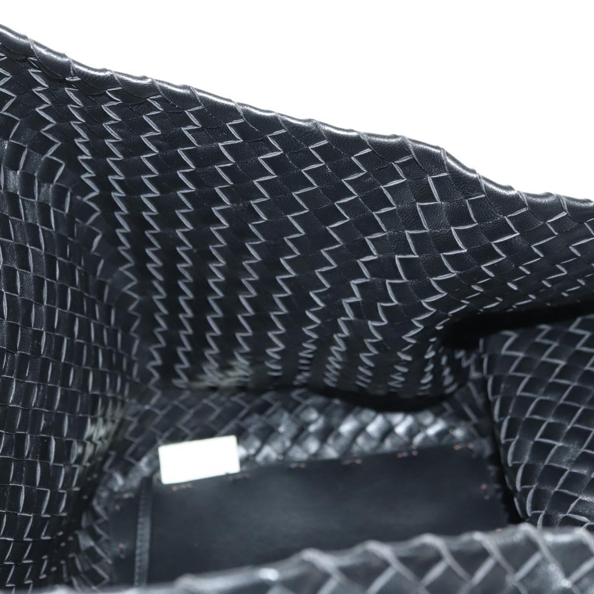 BOTTEGA VENETA INTRECCIATO Cabas GM Hand Bag Leather Black Auth am11701SM