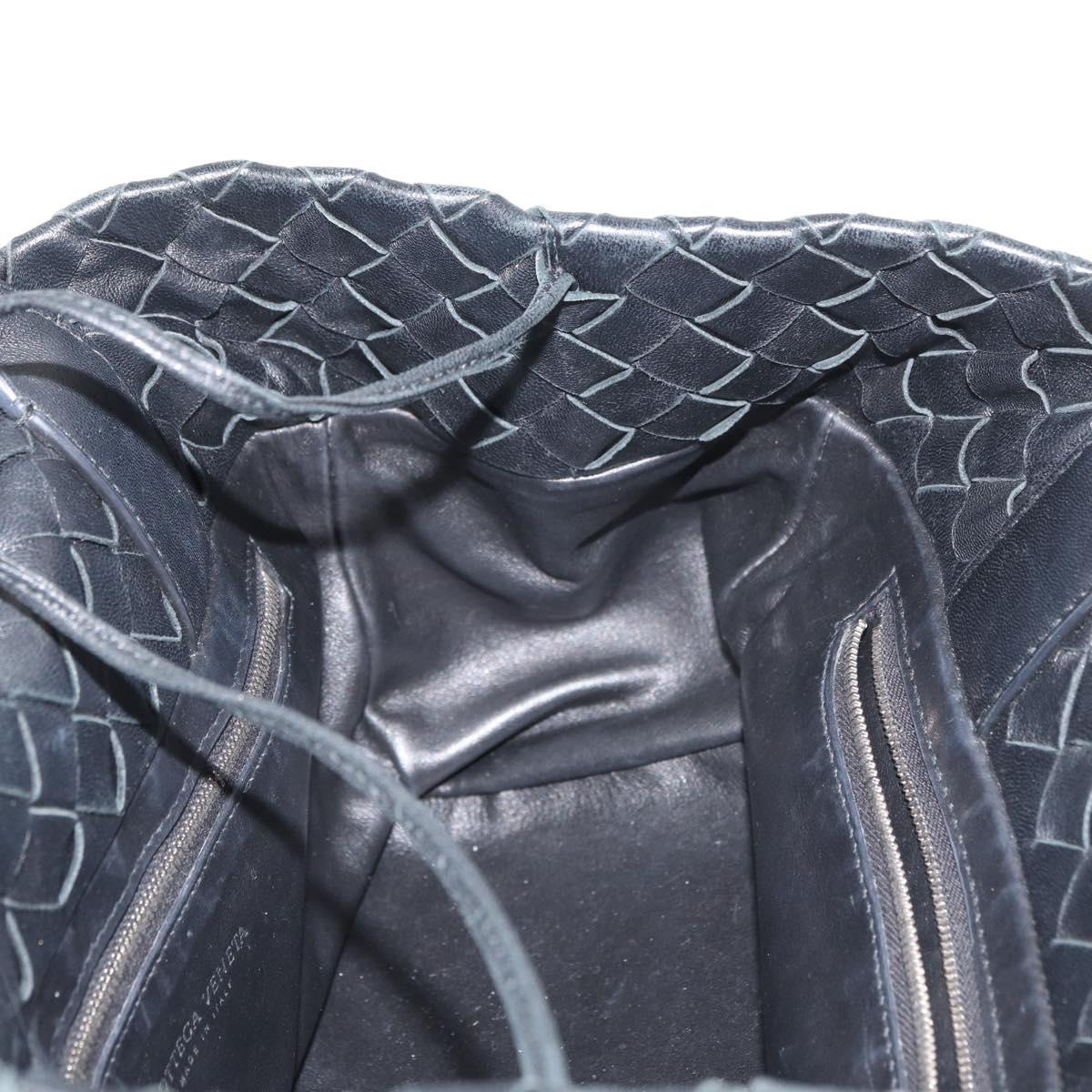 BOTTEGA VENETA INTRECCIATO Tote Bag Leather Black Auth am11702SM