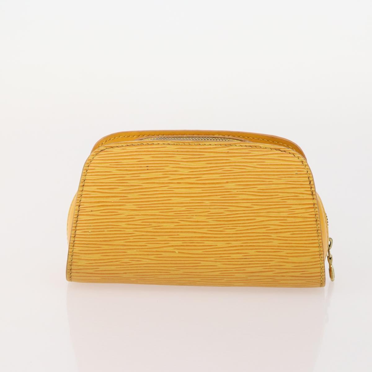 LOUIS VUITTON Monogram Epi Clutch Bag 3 Set Yellow LV Auth am11721
