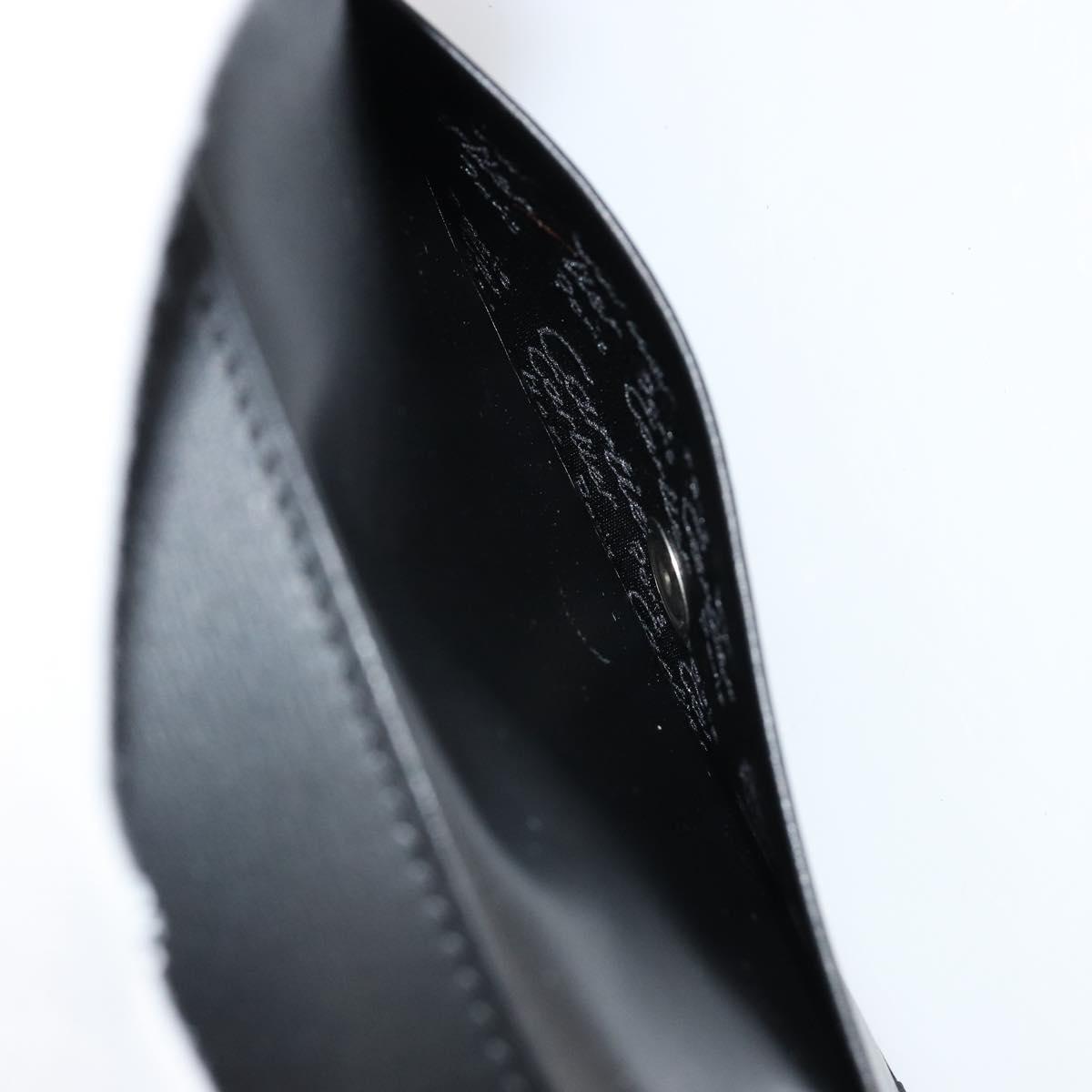 CARTIER Pasha Six Hooks Key Case Leather Black Silver Auth am11724V