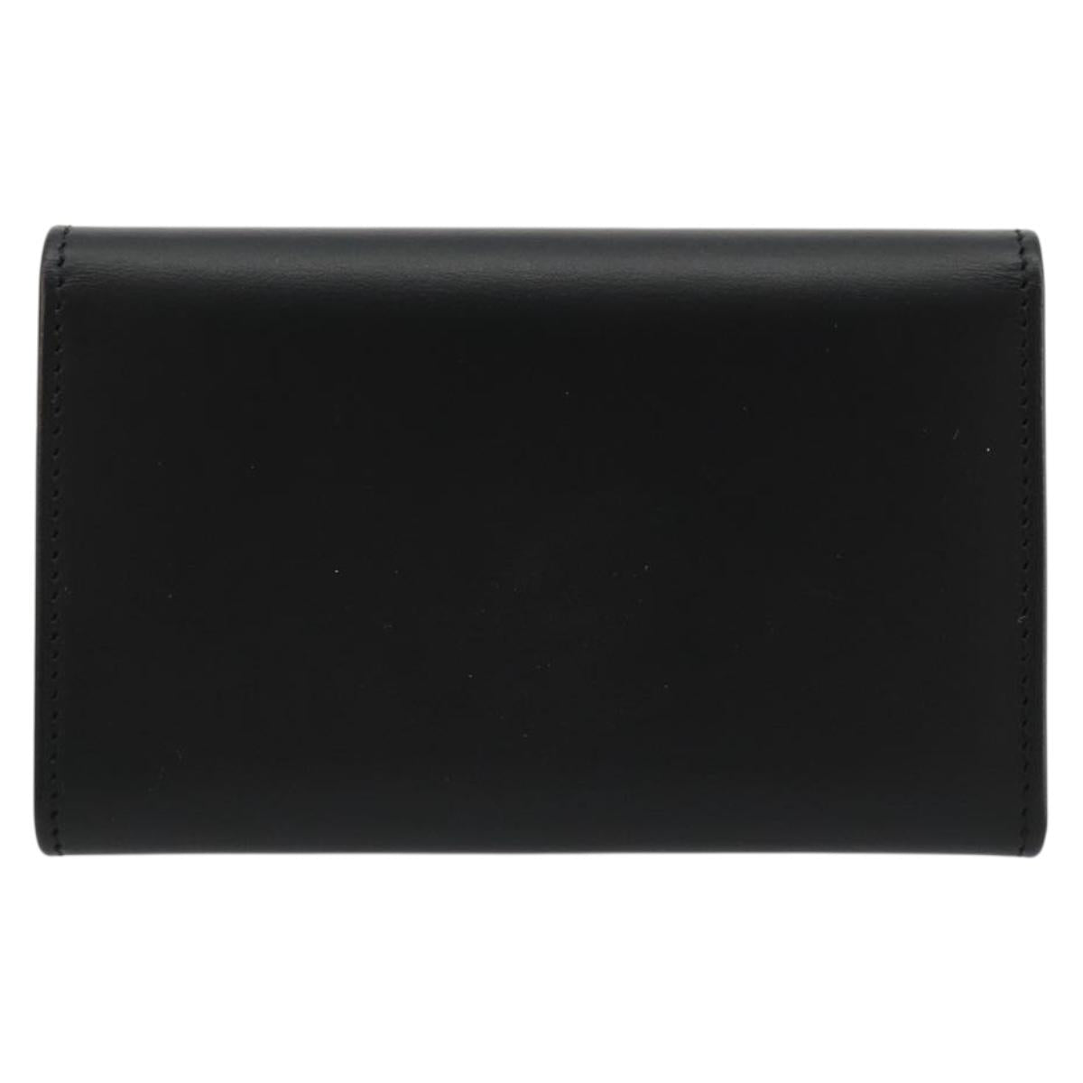 CARTIER Pasha Six Hooks Key Case Leather Black Silver Auth am11724V