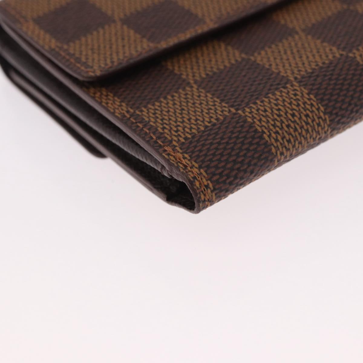 LOUIS VUITTON Damier Ebene Portefeuille Elise Wallet N61654 LV Auth am11731A