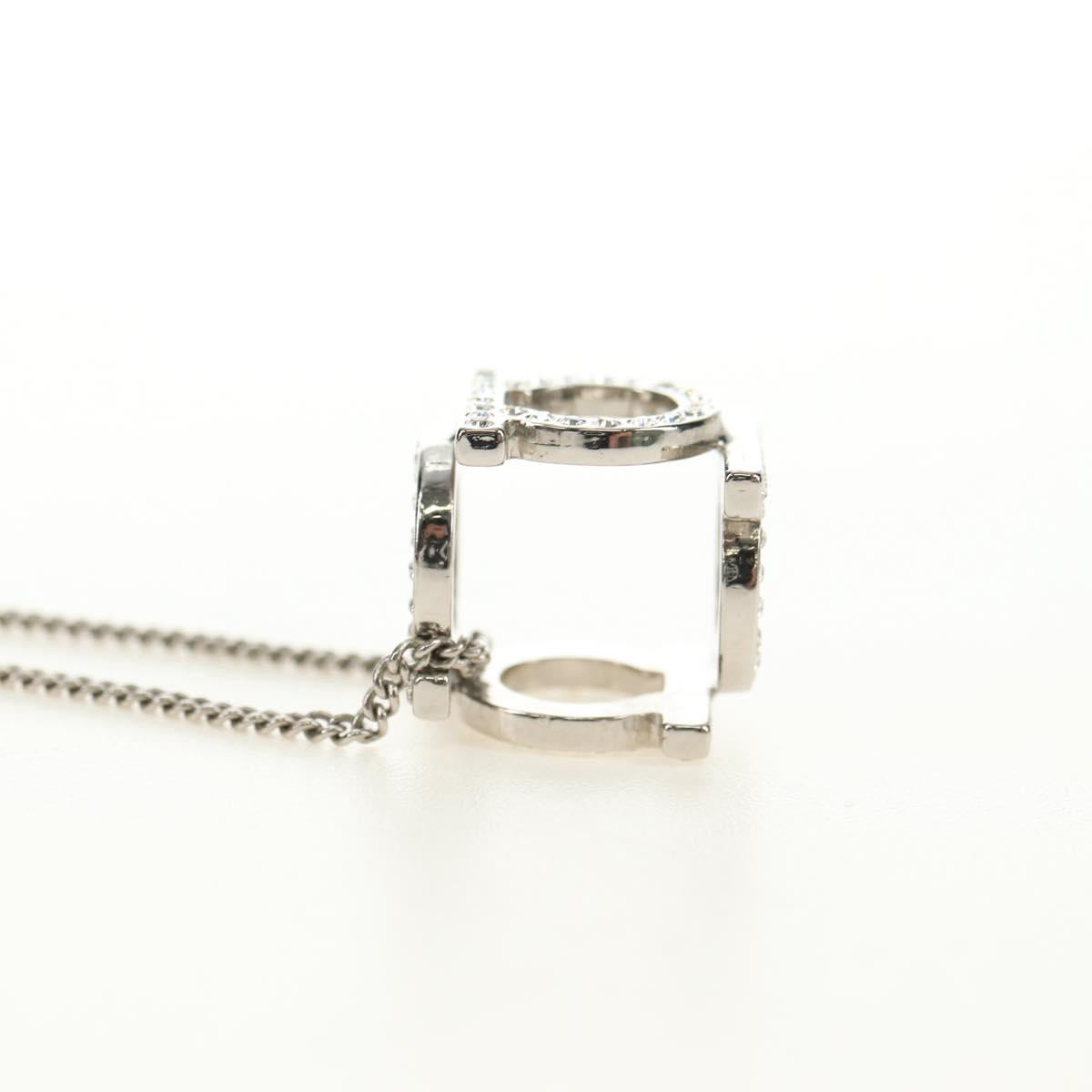 Salvatore Ferragamo Gancini Necklace metal Silver Auth am11734V