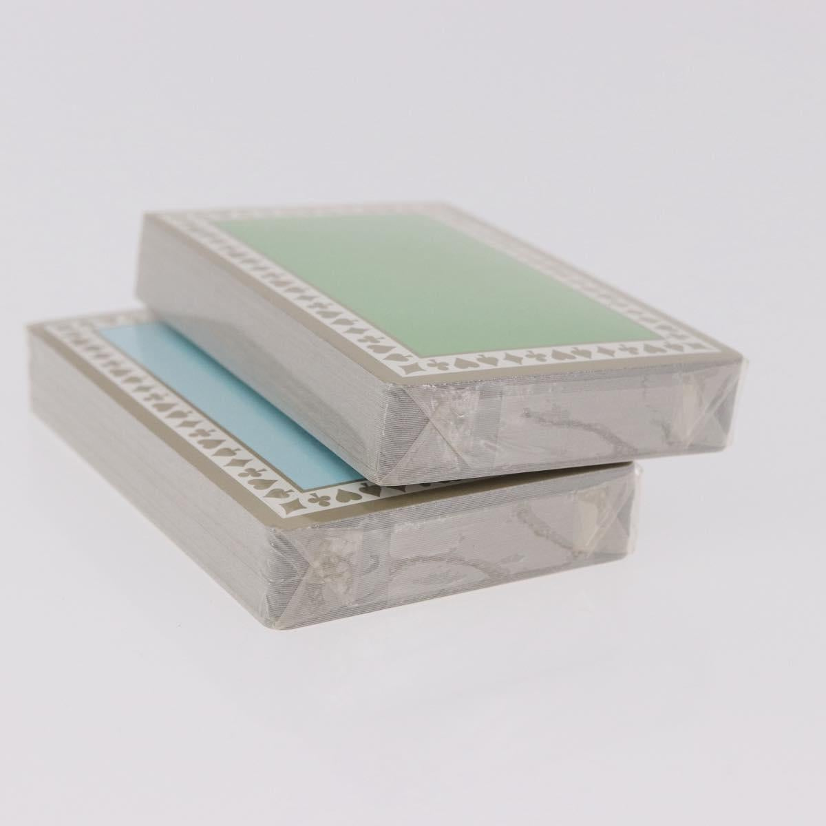 TIFFANY&Co. Playing Cards 2 Set Green Light Blue Auth am11746V