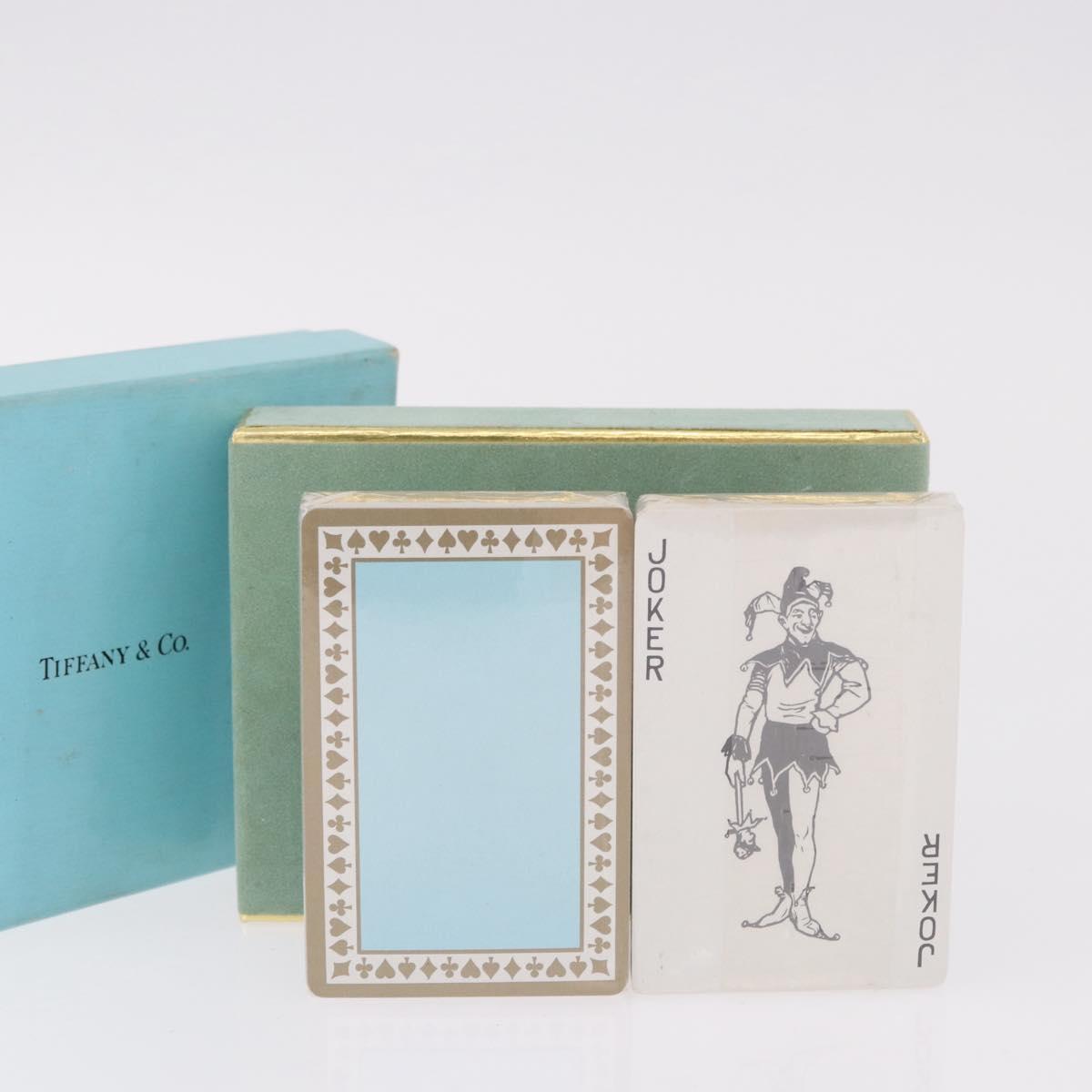 TIFFANY&Co. Playing Cards 2 Set Green Light Blue Auth am11746V