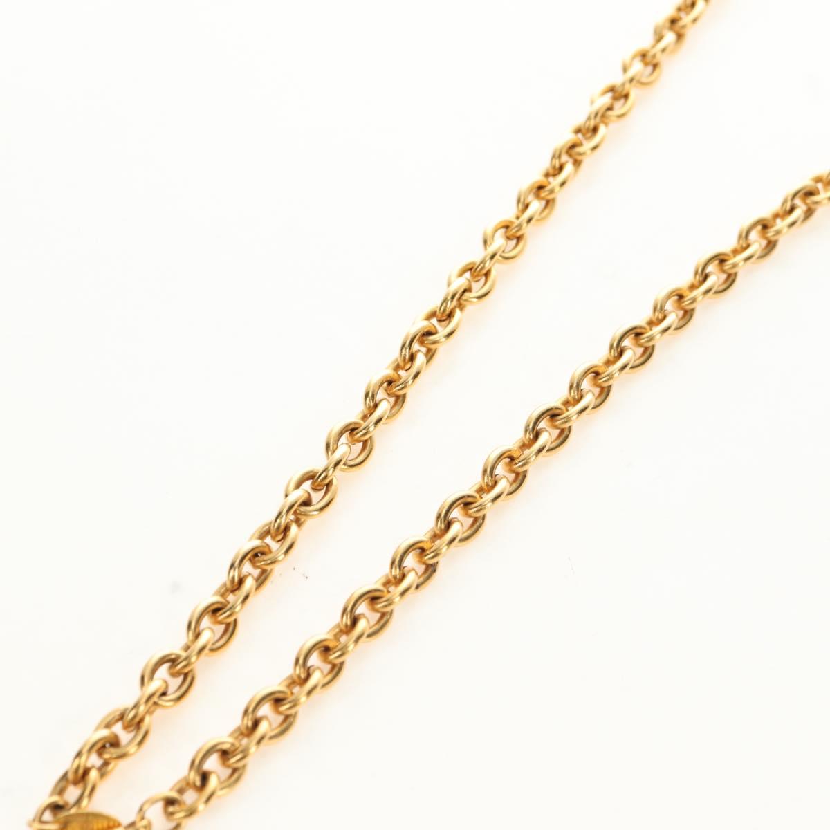 CHANEL CC Necklace metal Gold Tone CC Auth am11747SAM