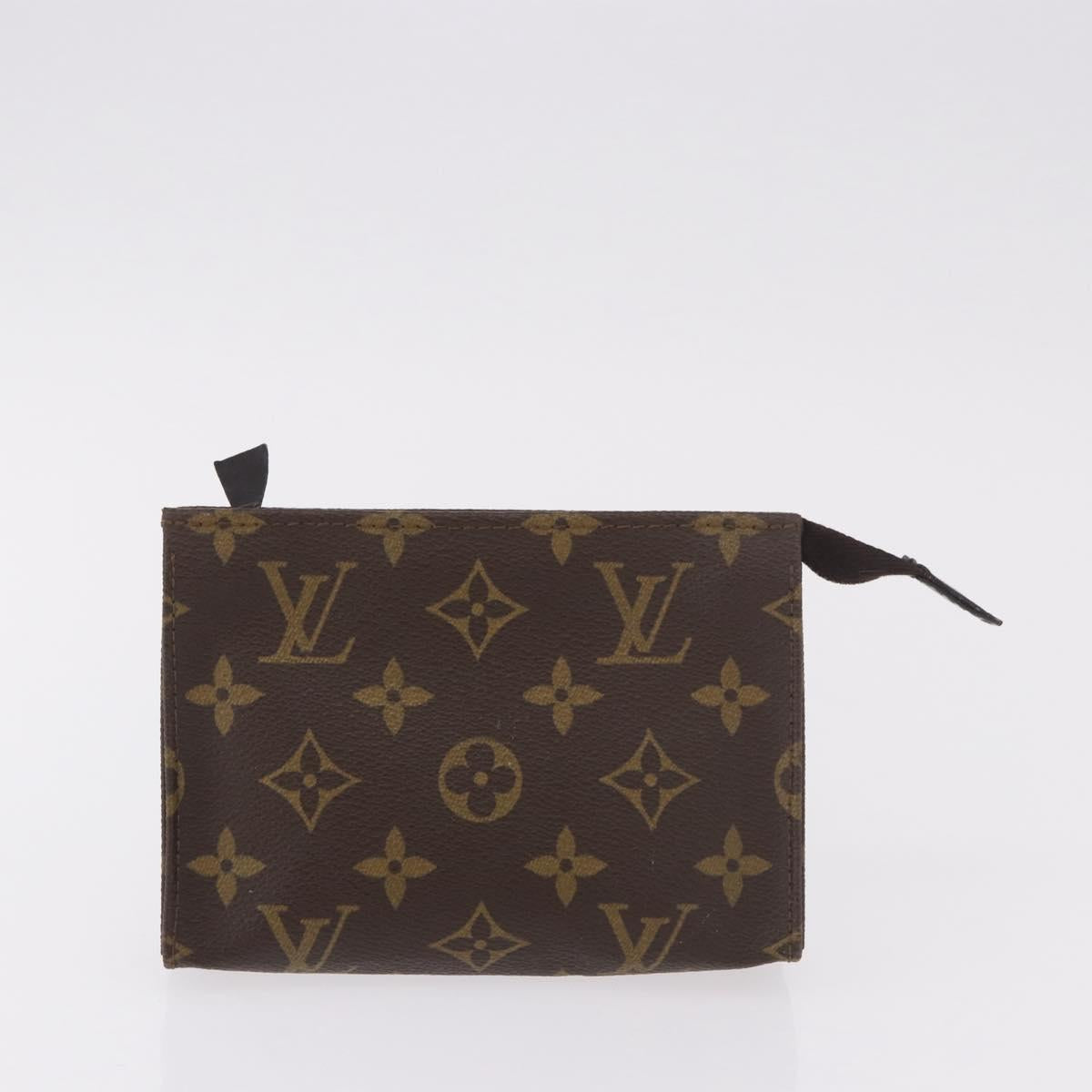 LOUIS VUITTON Monogram Pouch 2 Set LV Auth am11758