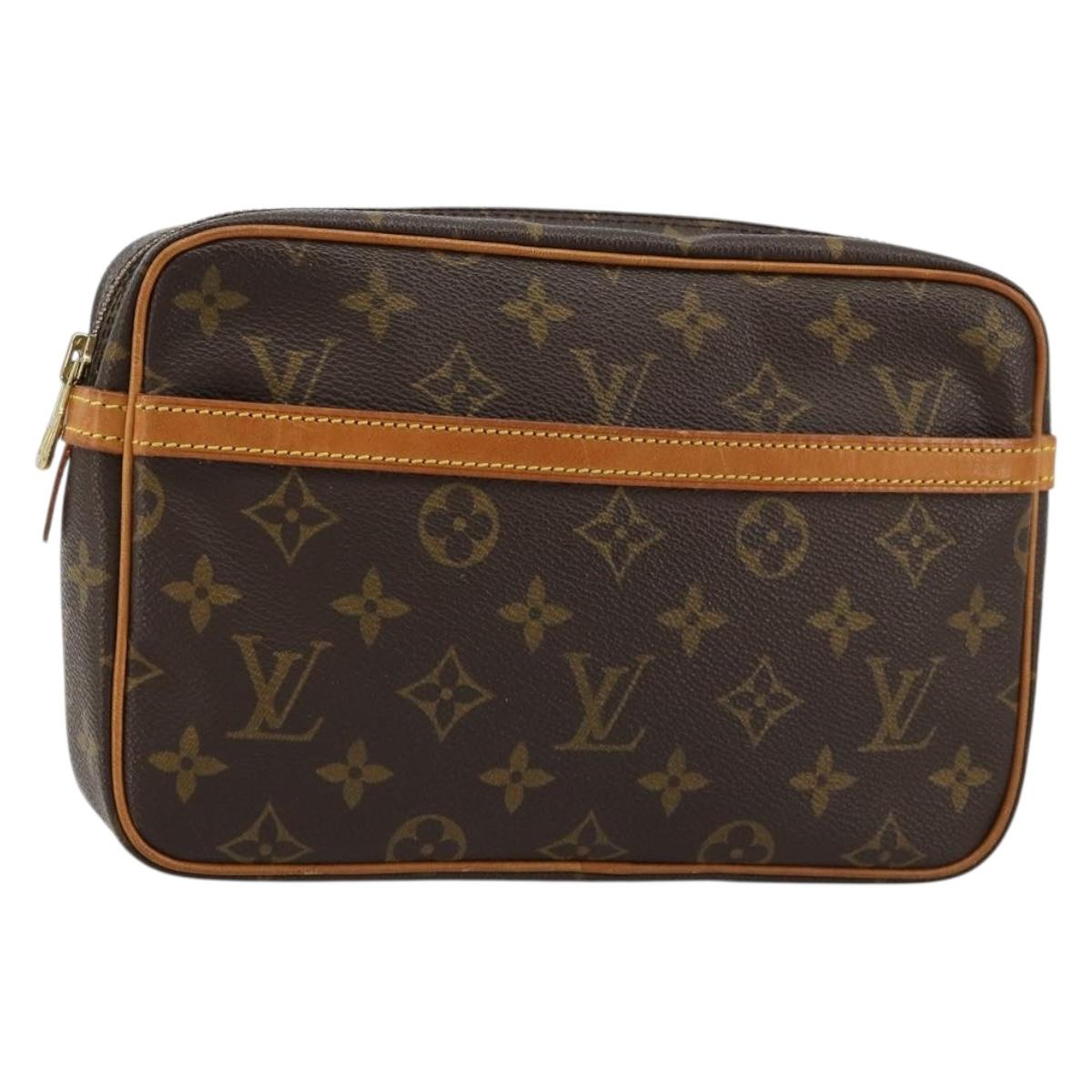 LOUIS VUITTON Monogram Compiegne 23 Clutch Bag M51847 LV Auth am11768A