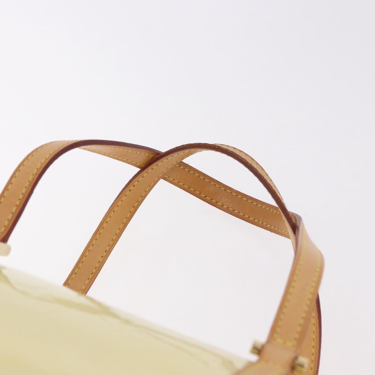 LOUIS VUITTON Monogram Vernis Bedford Hand Bag Perle M91006 LV Auth am11790V