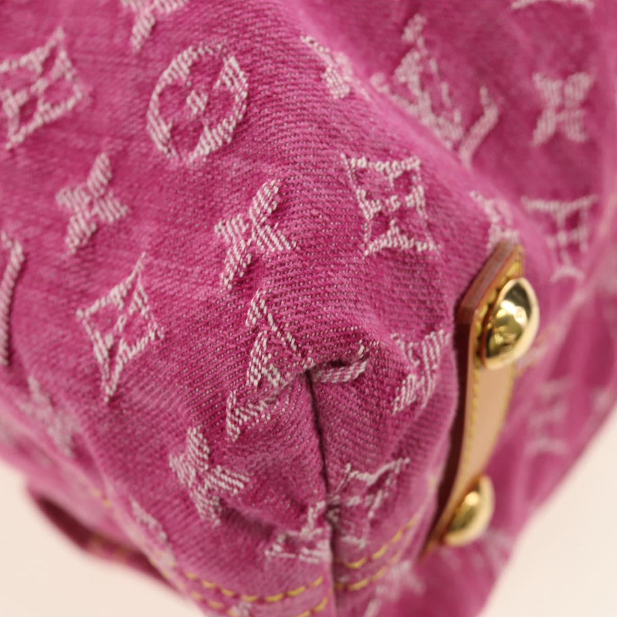 LOUIS VUITTON Monogram Denim Buggy GM Shoulder Bag Pink M95210 Auth am11791SAV