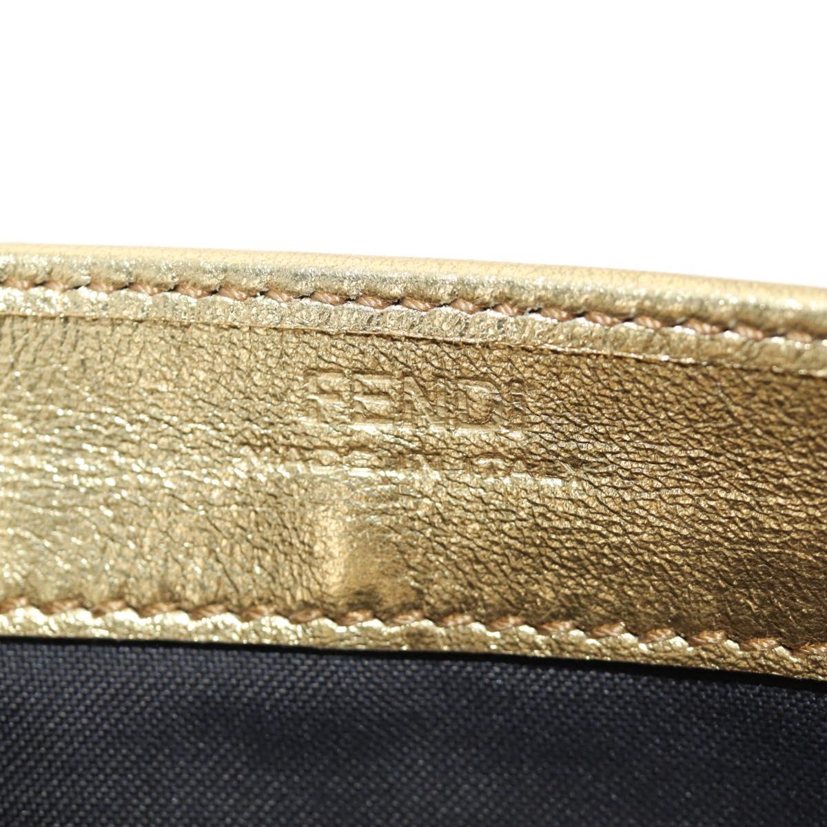 FENDI Zucca Canvas Long Wallet Gold Auth am11795V