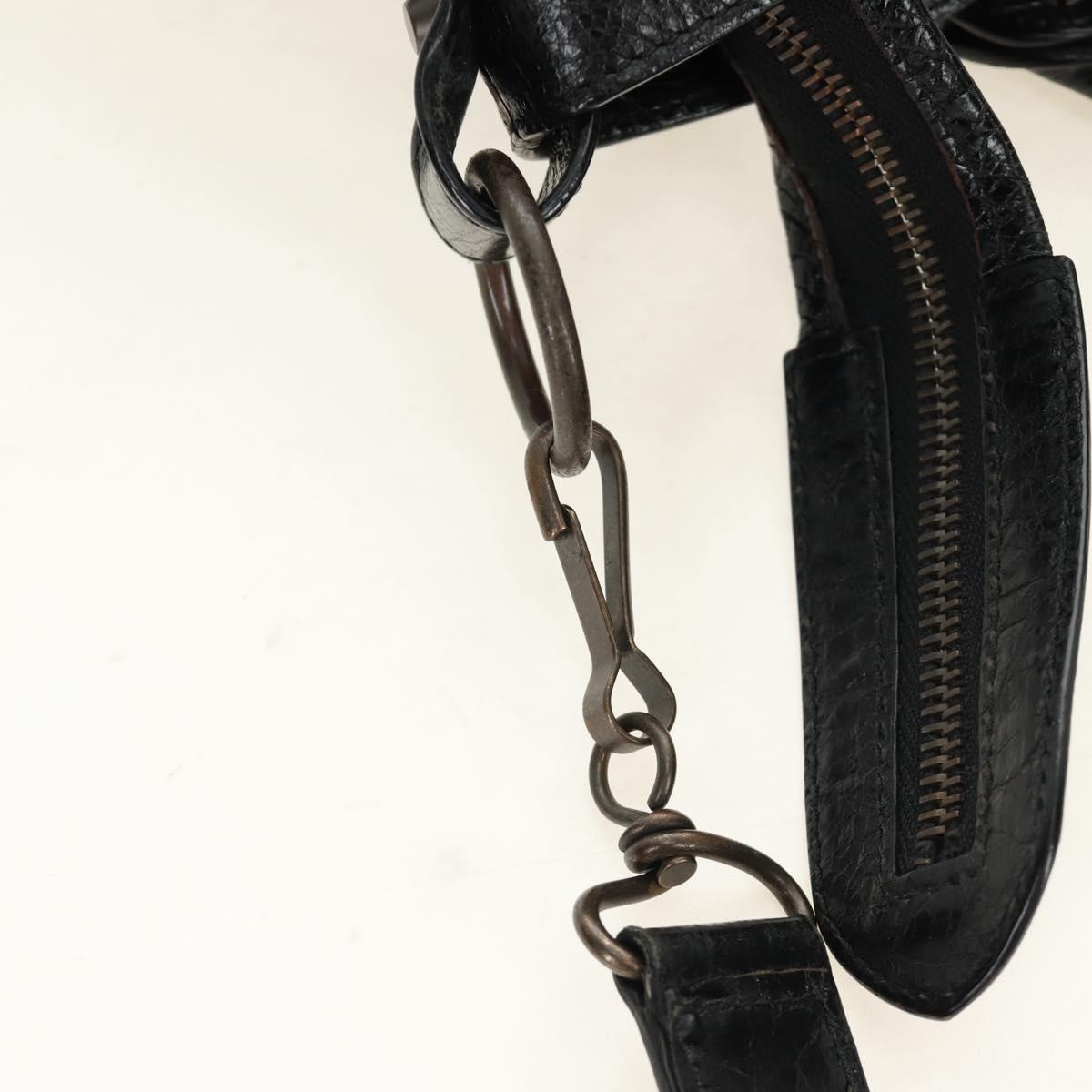 BALENCIAGA The Town Hand Bag Leather 2way Black 240579 Auth am11800SAM