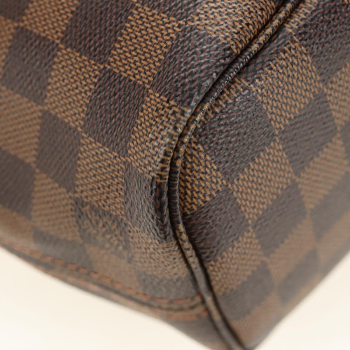 LOUIS VUITTON Damier Ebene Neverfull PM Tote Bag N51109 LV Auth am11810SAV