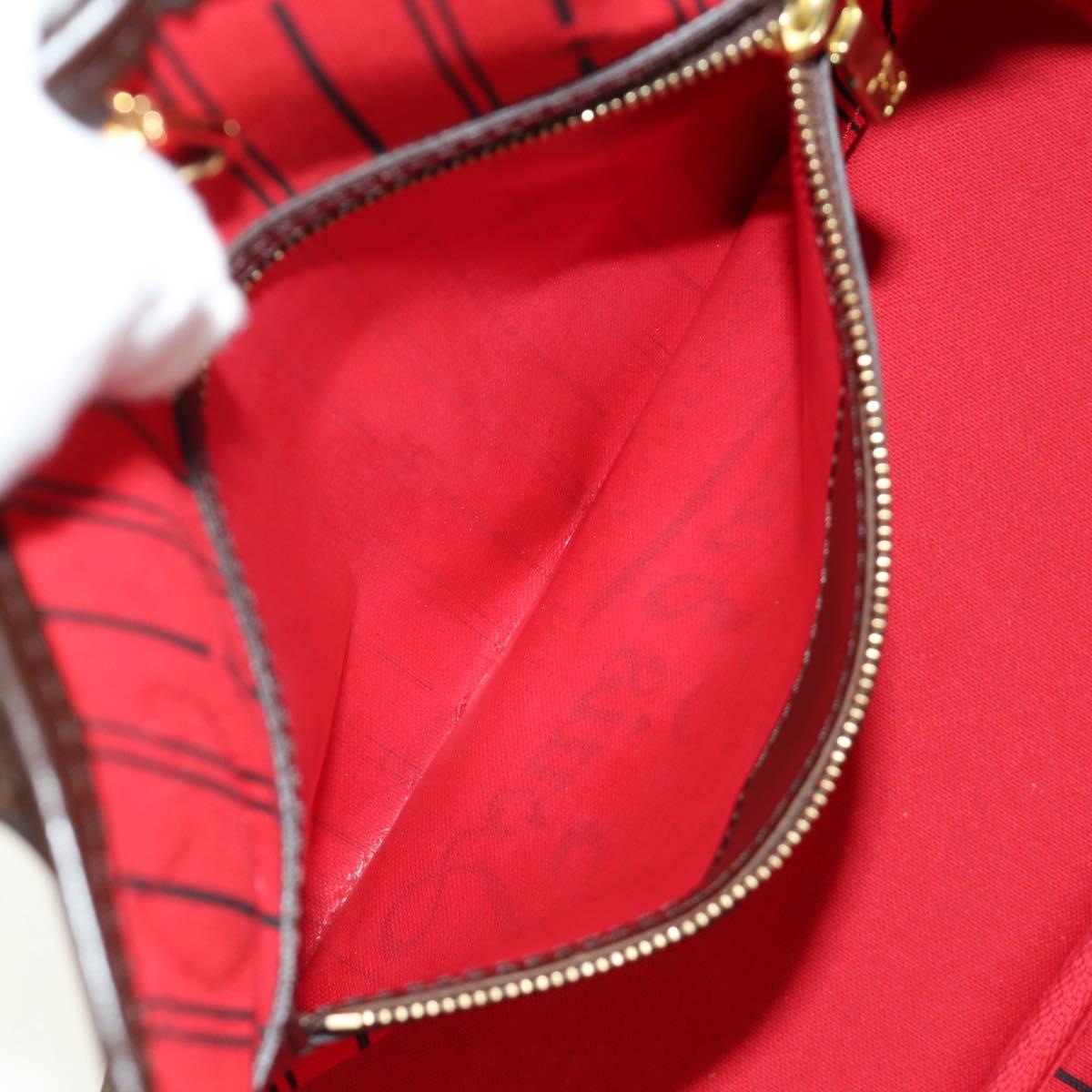 LOUIS VUITTON Damier Ebene Neverfull PM Tote Bag N51109 LV Auth am11810SAV
