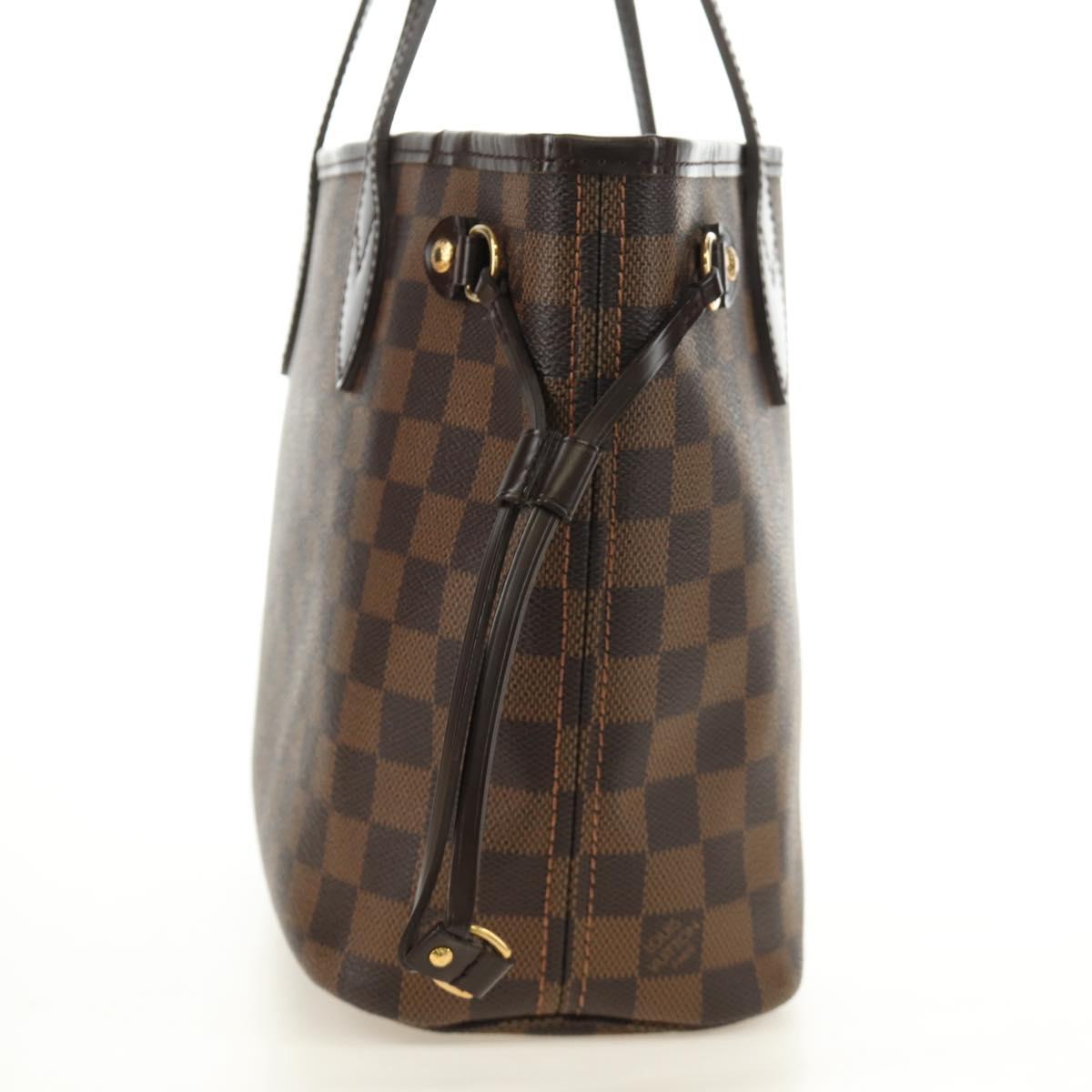 LOUIS VUITTON Damier Ebene Neverfull PM Tote Bag N51109 LV Auth am11810SAV