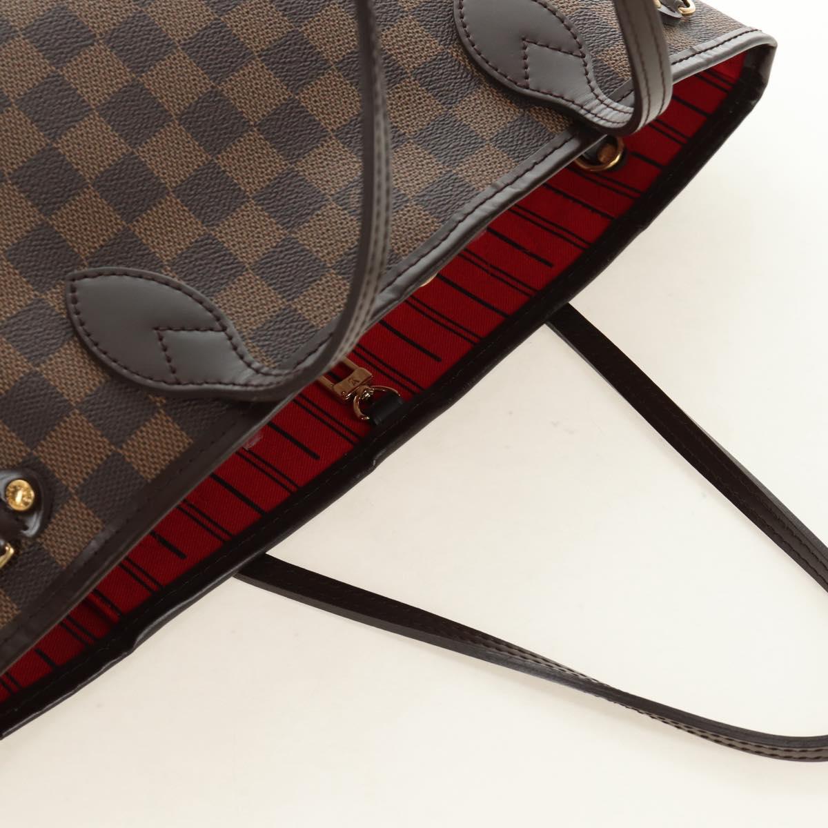 LOUIS VUITTON Damier Ebene Neverfull PM Tote Bag N51109 LV Auth am11810SAV