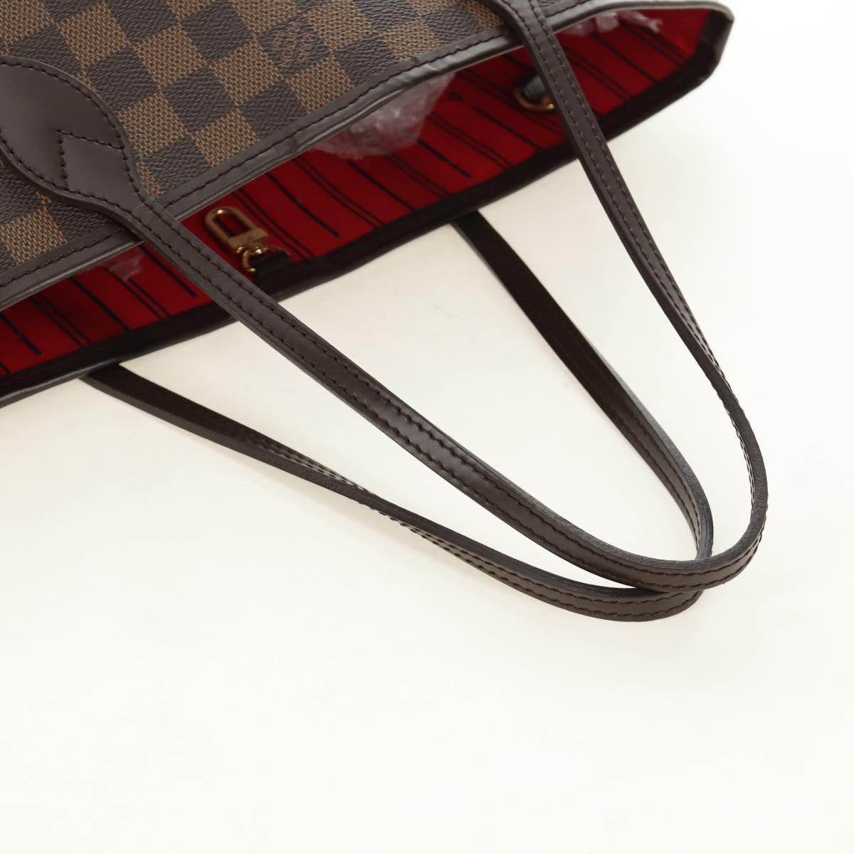 LOUIS VUITTON Damier Ebene Neverfull PM Tote Bag N51109 LV Auth am11810SAV