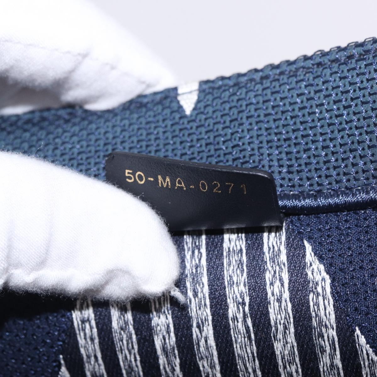 Christian Dior Alps Star Book Tote MM Tote Bag Canvas Navy Auth am11812M