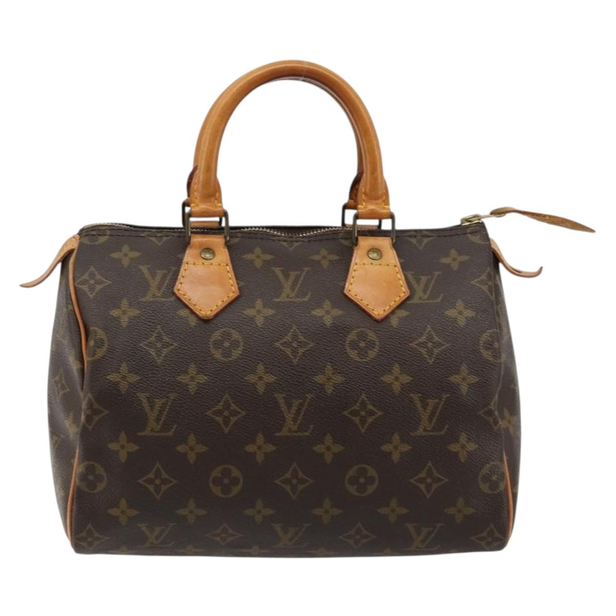 LOUIS VUITTON Monogram Speedy 25 Hand Bag M41528 LV Auth am11822V