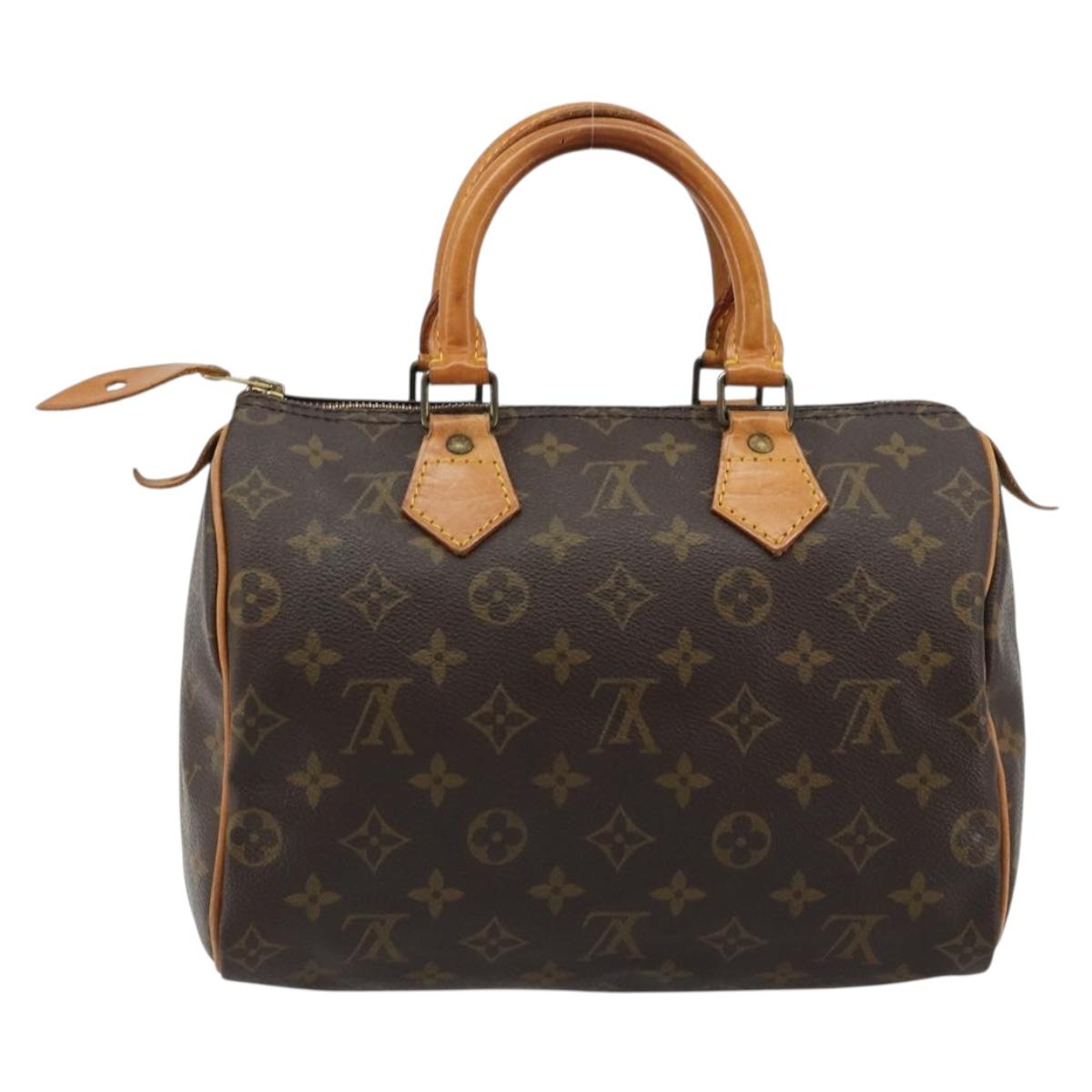 LOUIS VUITTON Monogram Speedy 25 Hand Bag M41528 LV Auth am11822V