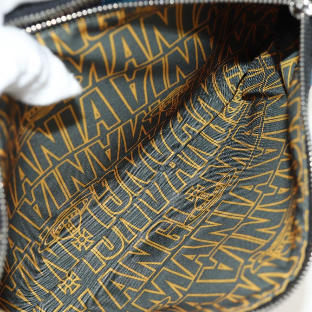 Vivienne Westwood Check Shoulder Bag PVC Multicolor Silver Auth am11842V