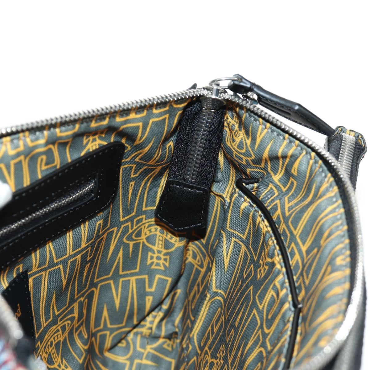 Vivienne Westwood Check Shoulder Bag PVC Multicolor Silver Auth am11842V