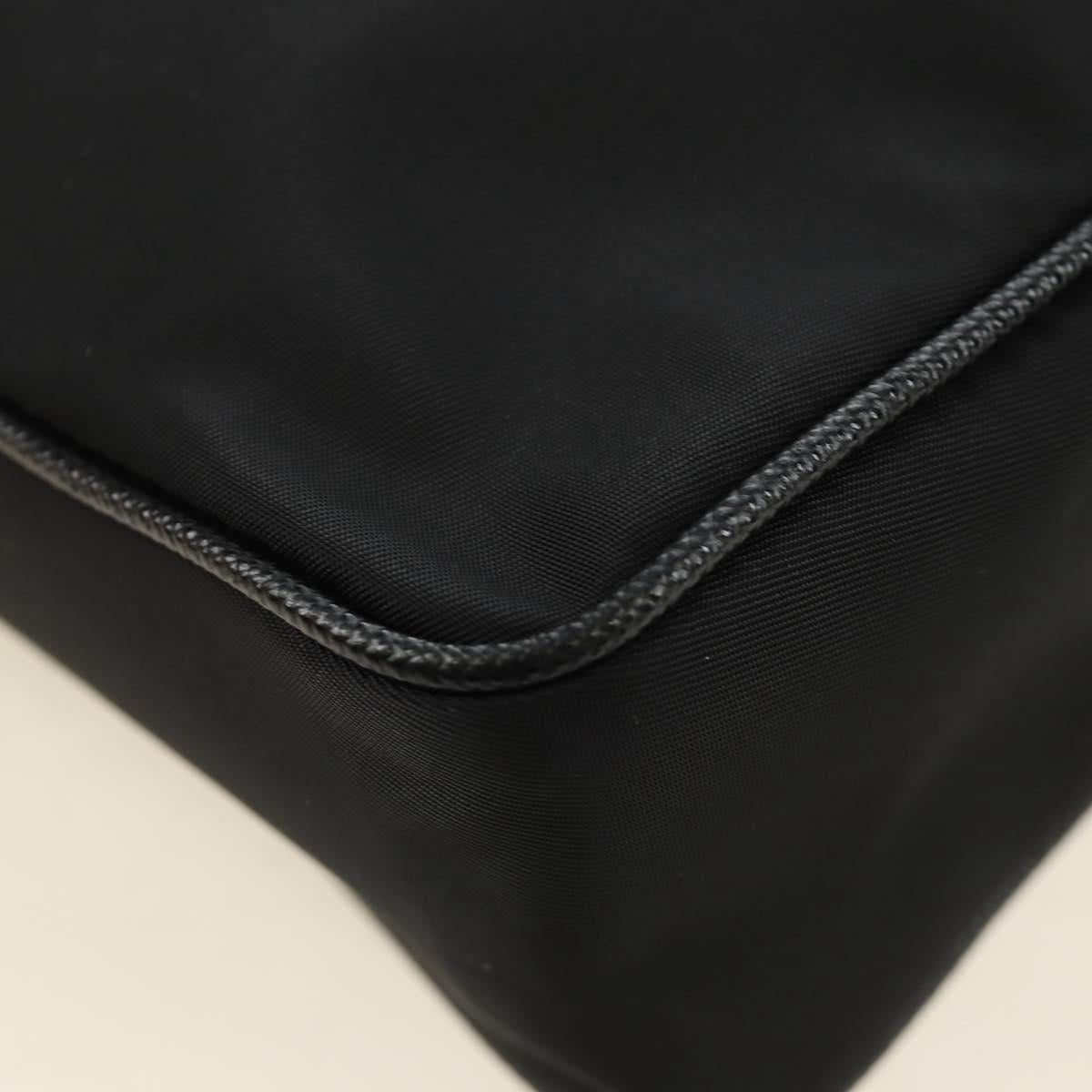 PRADA Shoulder Bag Nylon Black Silver 2VH112 Auth am11844SM