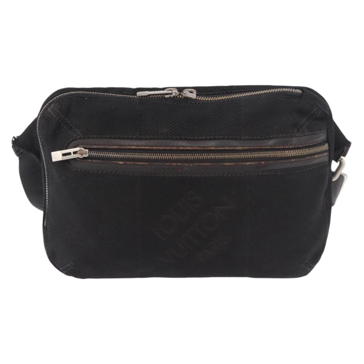 LOUIS VUITTON Damier Geant Arche Body Bag Noir M93021 LV Auth am11848