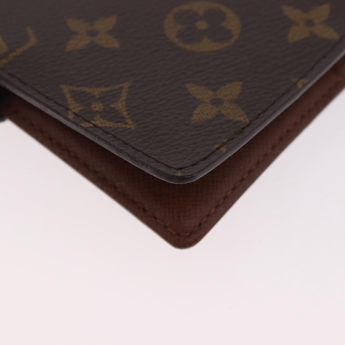 LOUIS VUITTON Monogram Agenda PM Day Planner Cover R20005 LV Auth am11850V