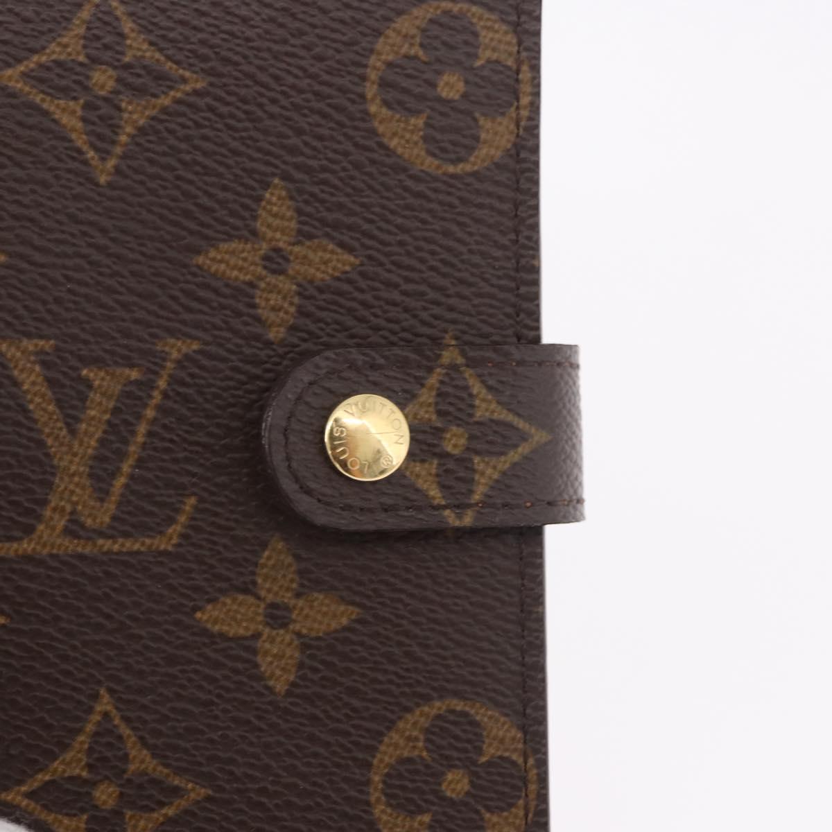 LOUIS VUITTON Monogram Agenda PM Day Planner Cover R20005 LV Auth am11850V