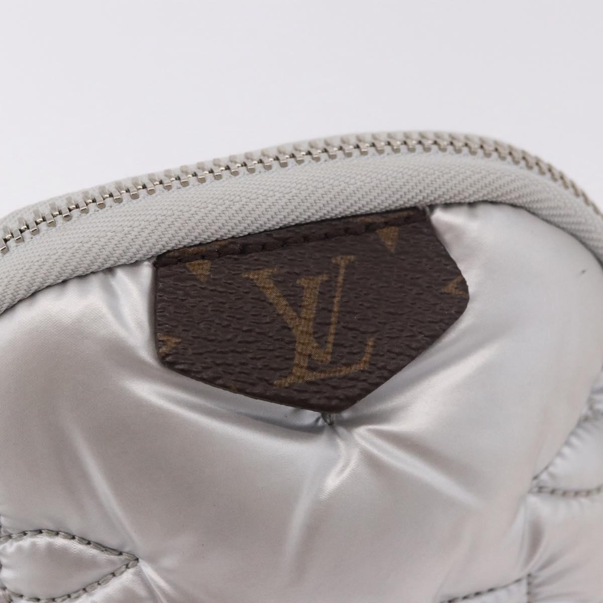 LOUIS VUITTON Monogram Pillow Phone Pouch Bag Silver M81716 LV Auth am11853SAM