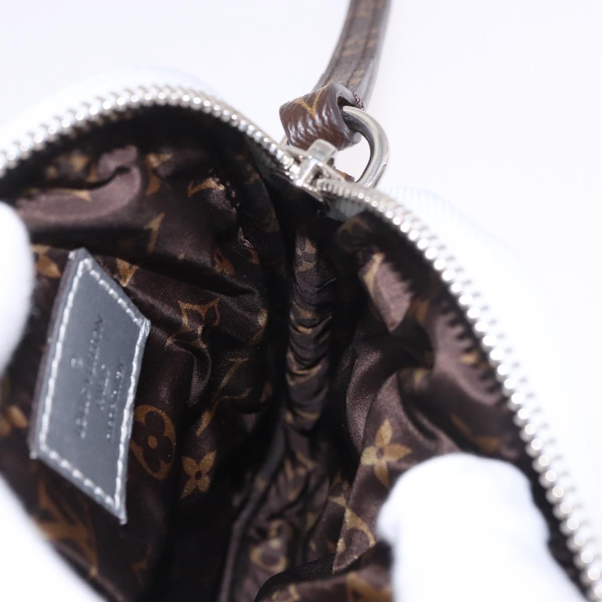 LOUIS VUITTON Monogram Pillow Phone Pouch Bag Silver M81716 LV Auth am11853SAM