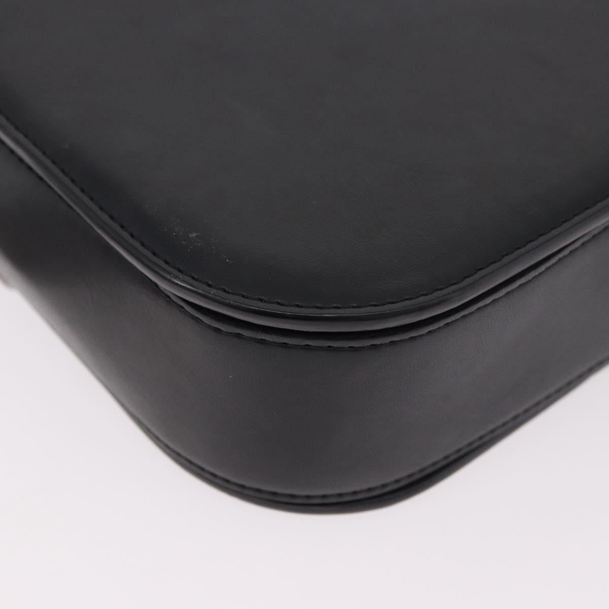 Stella MacCartney Boxbird Shoulder Bag Leather Black Silver 455139 Auth am11857V