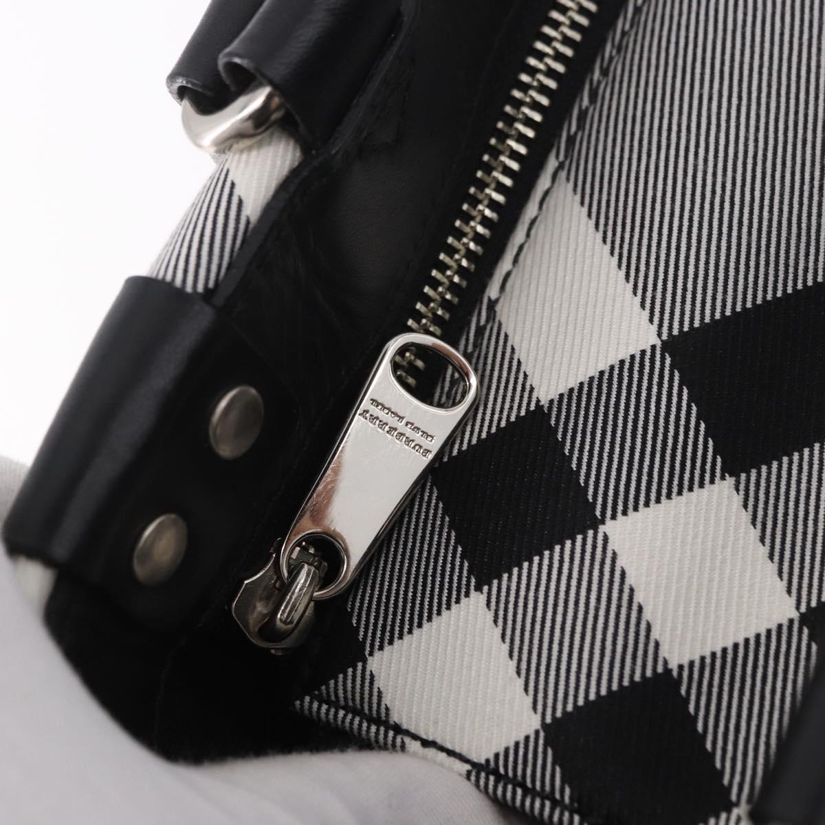 BURBERRY Nova Check Blue Label Tote Bag Canvas Gray Black Auth am11864V
