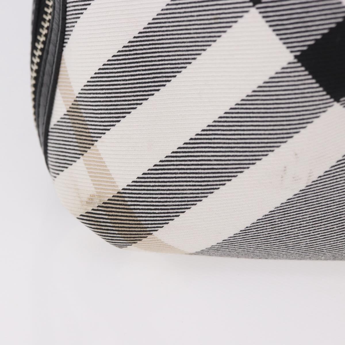 BURBERRY Nova Check Blue Label Tote Bag Canvas Gray Black Auth am11864V