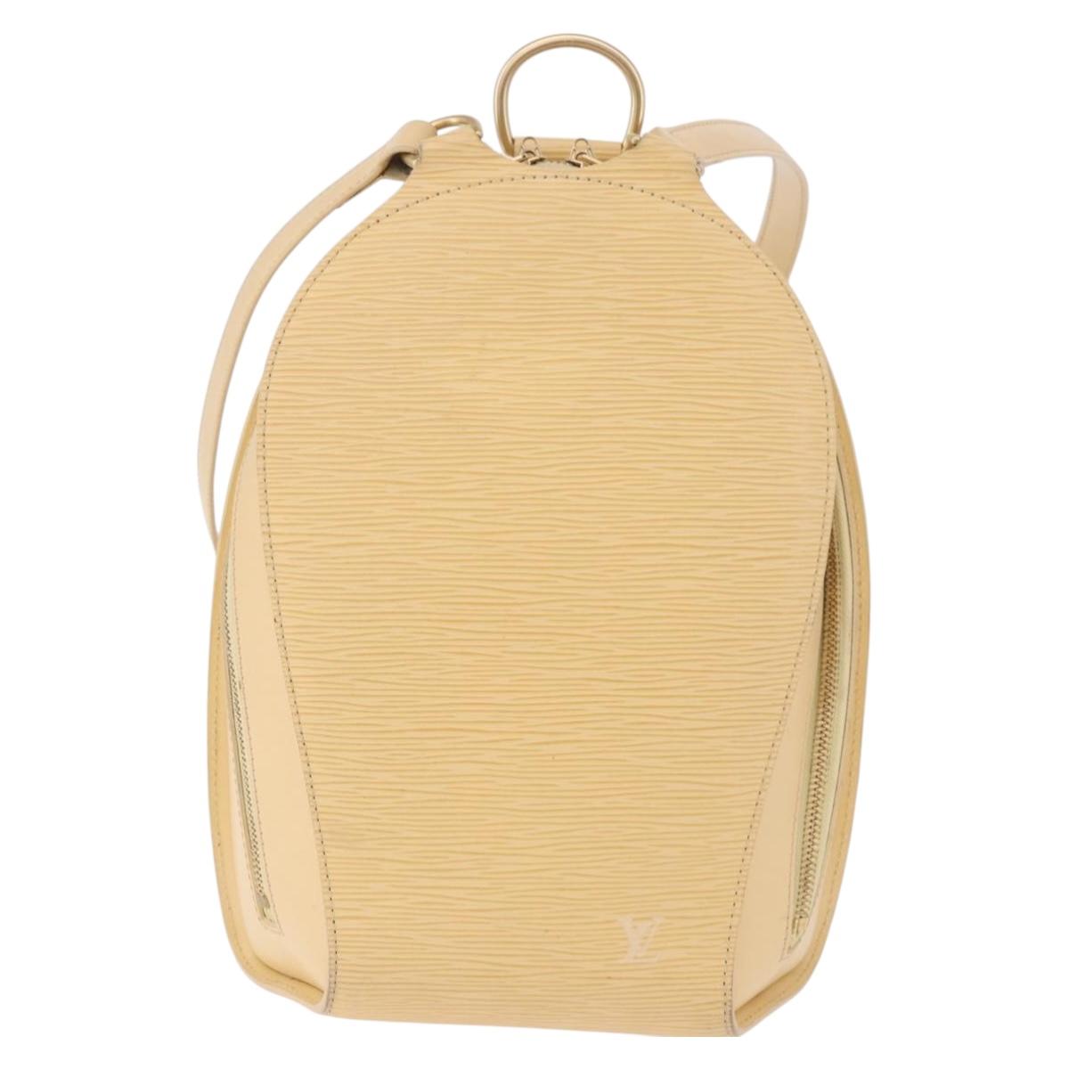 LOUIS VUITTON Epi Mabillon Backpack Vanilla M5223A LV Auth am11865V