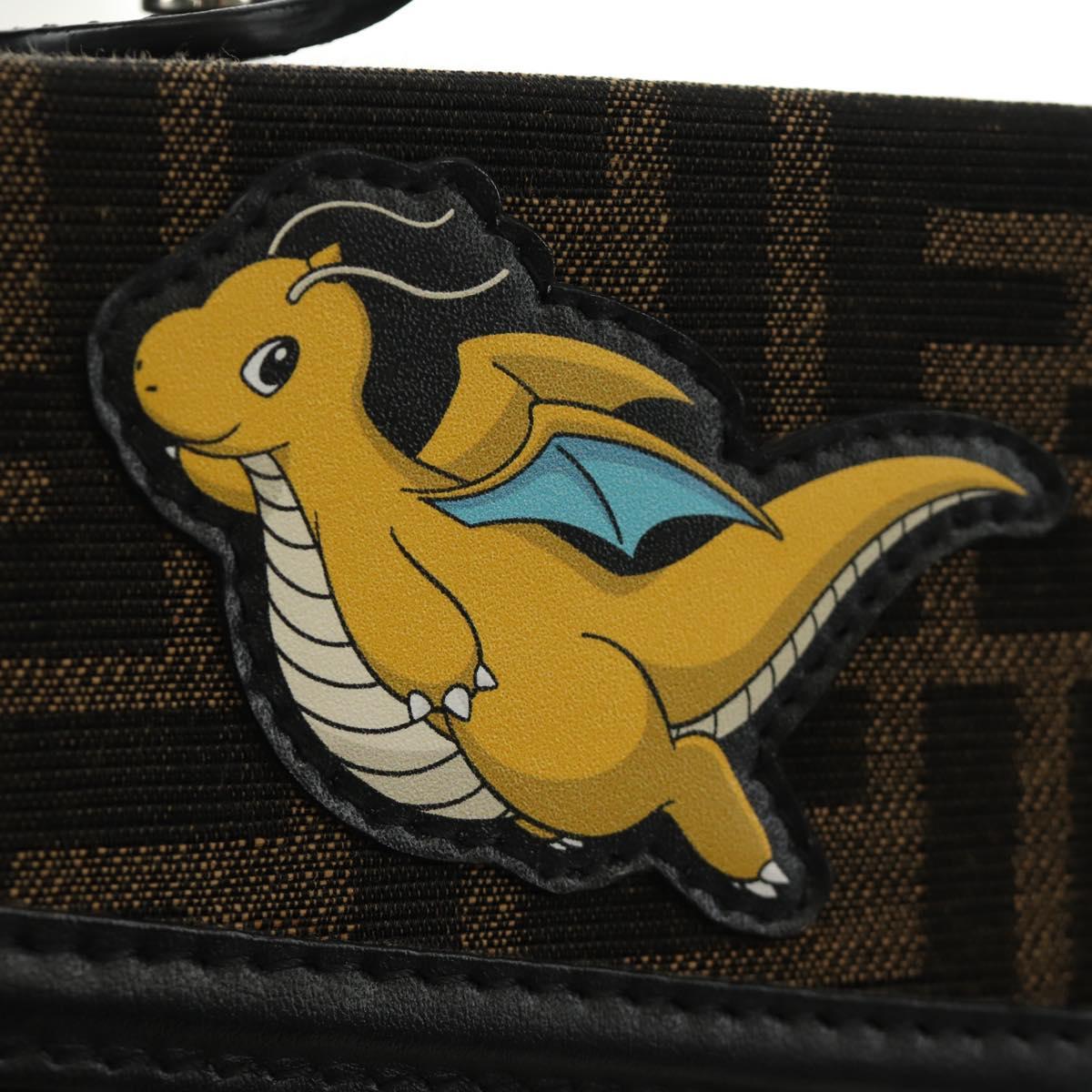 FENDI Zucca FRGMT POKEMON Mamma Baguette Soft Trunk Dragonite Auth am11869SM