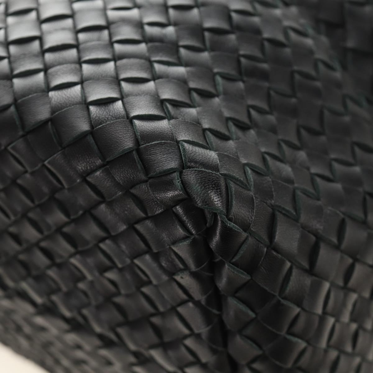 BOTTEGA VENETA INTRECCIATO Cabas PM Hand Bag Leather Black Auth am11891SM