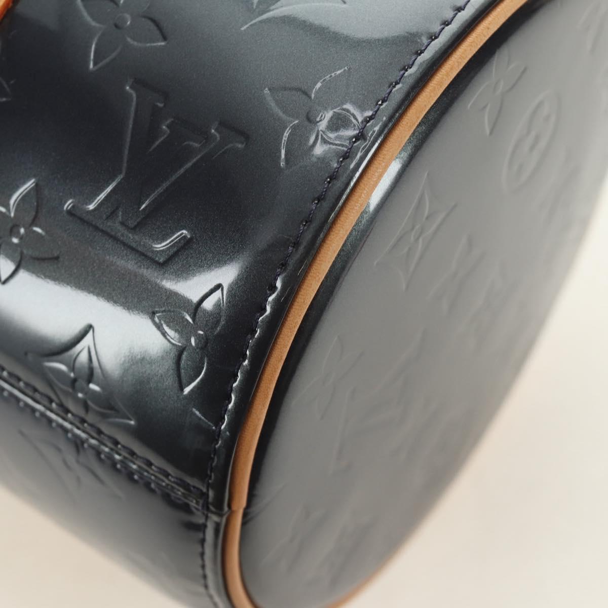 LOUIS VUITTON Monogram Vernis Bedford Hand Bag Indigo M91330 LV Auth am11900V