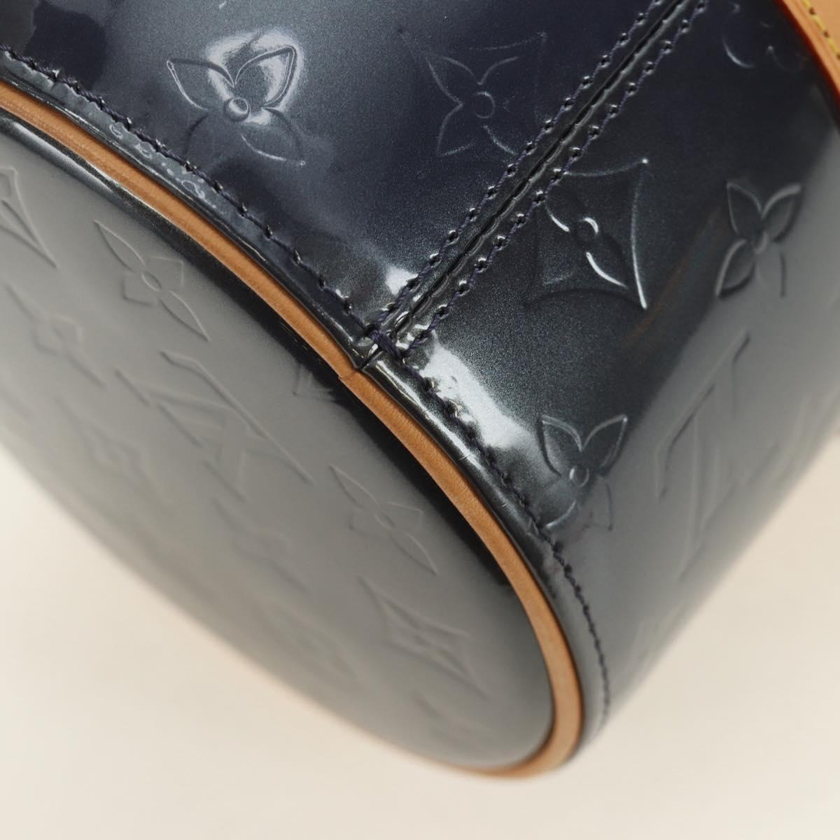 LOUIS VUITTON Monogram Vernis Bedford Hand Bag Indigo M91330 LV Auth am11900V
