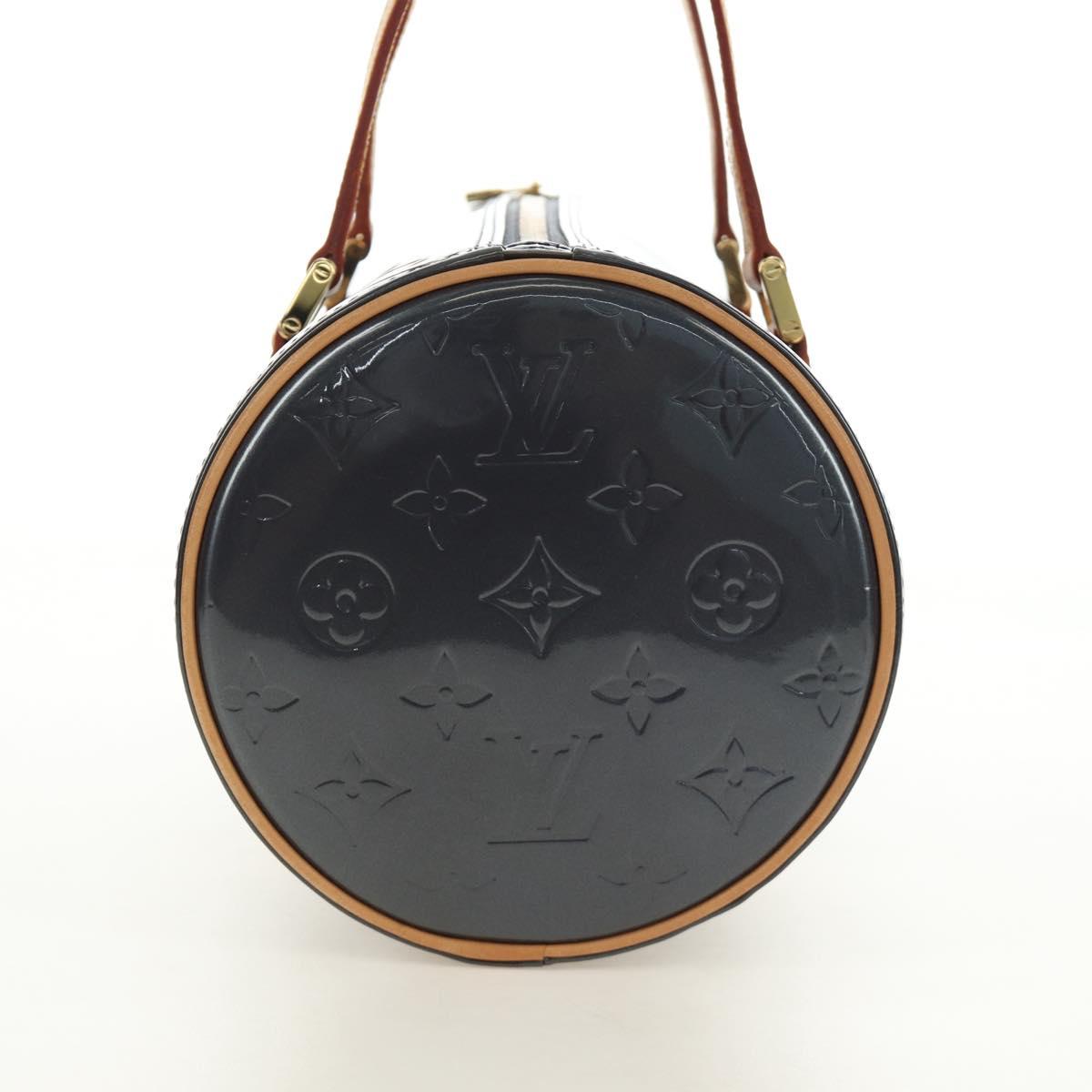 LOUIS VUITTON Monogram Vernis Bedford Hand Bag Indigo M91330 LV Auth am11900V