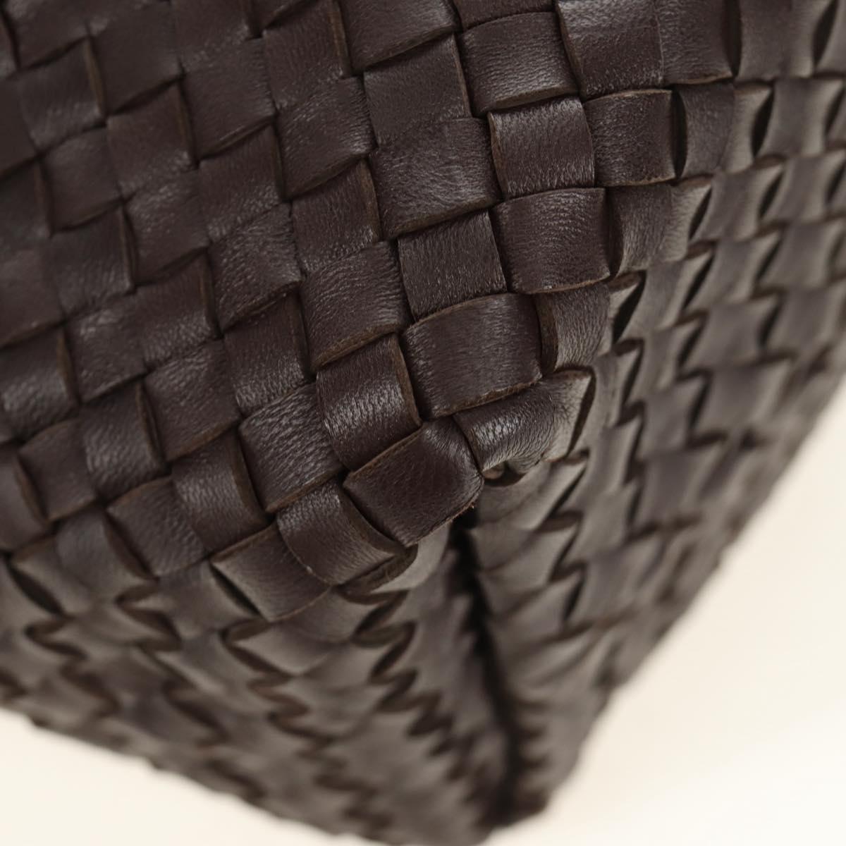 BOTTEGA VENETA INTRECCIATO Cabas PM Hand Bag Leather Brown 141498 Auth am11902SM