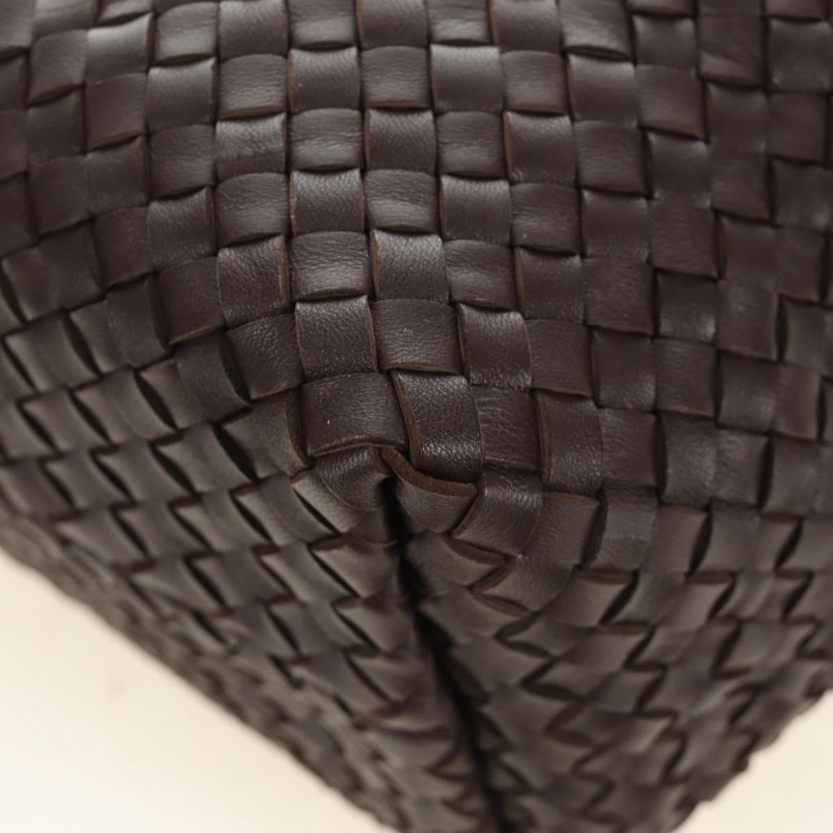 BOTTEGA VENETA INTRECCIATO Cabas PM Hand Bag Leather Brown 141498 Auth am11902SM