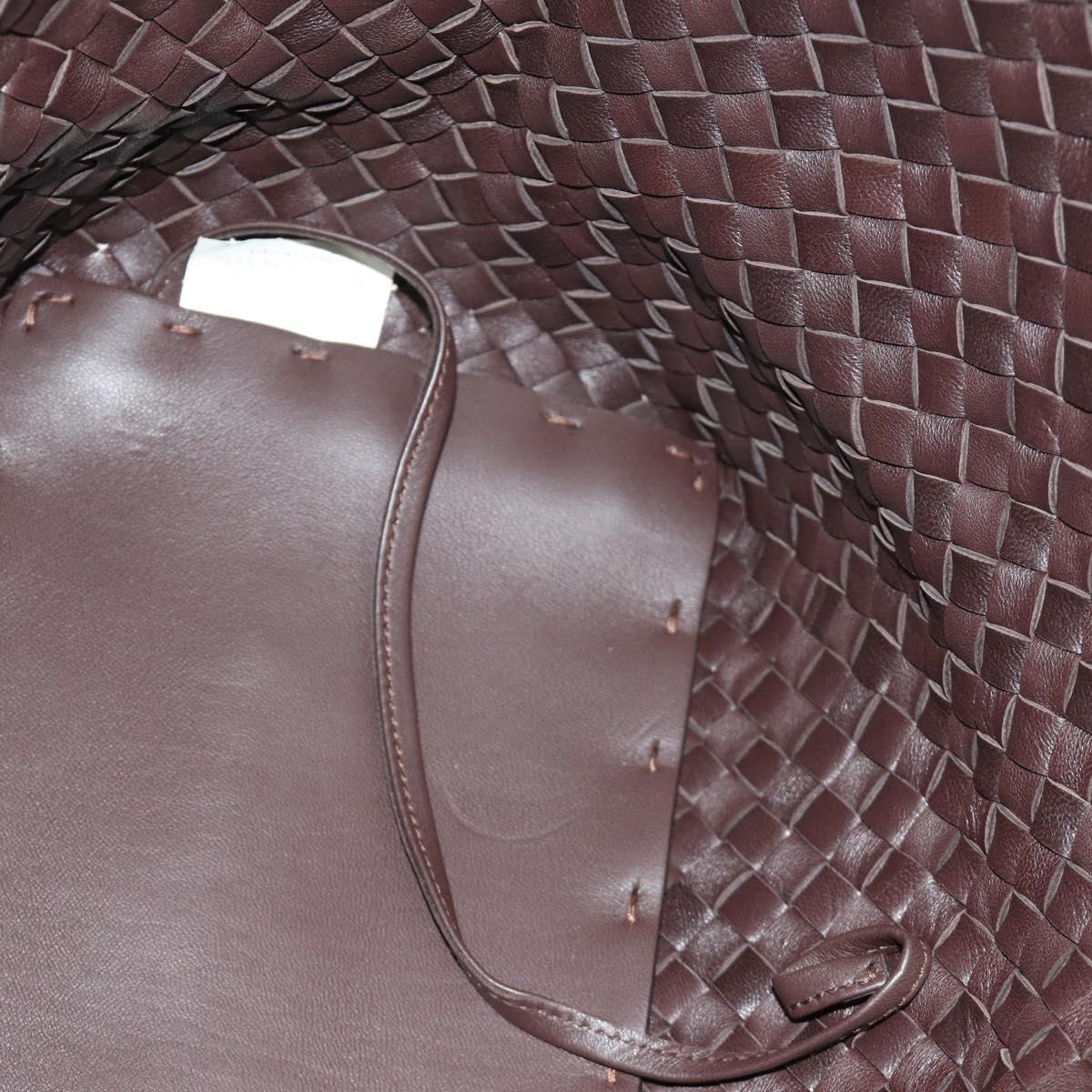 BOTTEGA VENETA INTRECCIATO Cabas PM Hand Bag Leather Brown 141498 Auth am11902SM